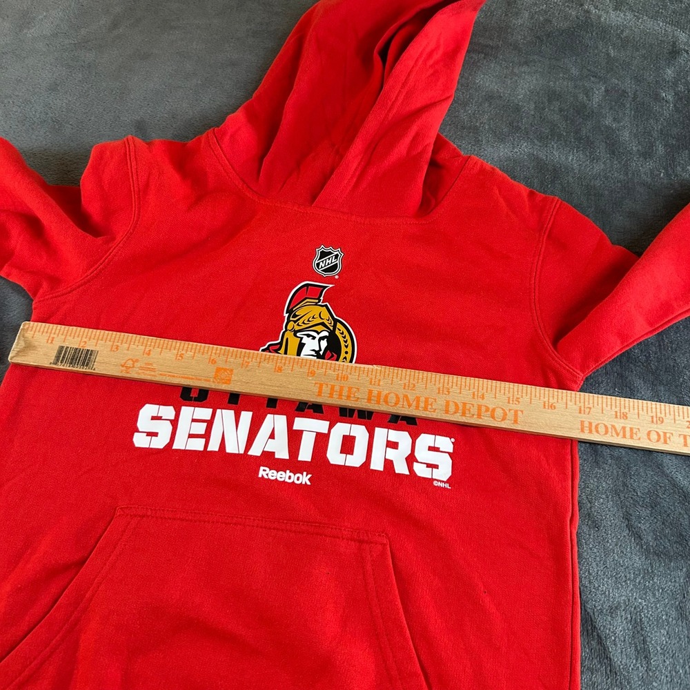 Reebok Ottawa Senators NHL Hoodie Sweatshirt Pullover Red Graphic Youth Medium - Picture 6 of 8
